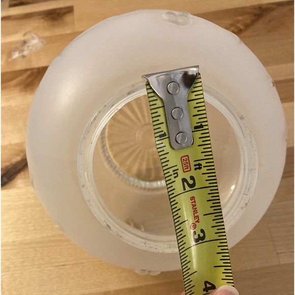 Light fixture. Clear/Frost glass. No chips, marks, etc - Picture 5 of 6